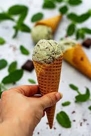 Glace A La Menthe Et Chocolat Amandine Cooking Glace Menthe Faire De La Glace