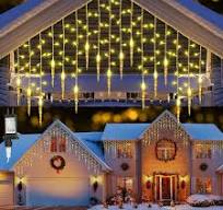 LYHOPE Christmas Icicle Lights, 432 LED 35.4ft 8 Modes Low Voltage Icicle  String Lights with 72 Drops, Icicle Fairy Twinkle Lights for Xmas, Eaves,  ...
