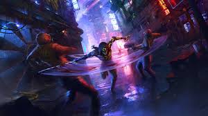 Illustration For The Upcoming Game Ghostrunner By Aaron Griffin In 2020 Cyberpunk Cyberpunk Aesthetic Parkour