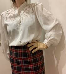 Certains filtres de recherche ne sont pas corrects Chemise Blanche Dentelle Col Victorien T38 40 Crushon