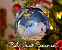 Baby Jesus Ornament One Artsy Mama Baby Jesus Ornament Diy Christmas Ornaments Easy Preschool Christmas Ornaments