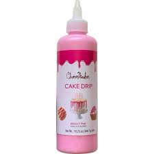 ChocoMaker Bright Pink Vanilla Flavored Cake Drip, 10.75oz Gluten Free