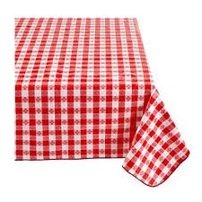 The most common red checkered tablecloth material is cotton. Cotton Tablecloth Checkered Print Tavern Check Red Lovemyfabric