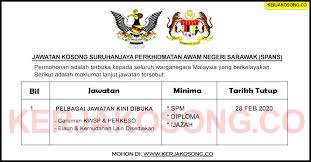 Setiausaha bahagian, bahagian pengurusan sumber manusia, pentadbiran setiausaha. Jawatan Kosong Suruhanjaya Perkhidmatan Awam Negeri Sarawak Spans