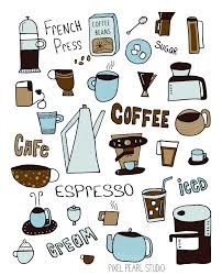 Coffee Time Illustration Coffeetimeillustration Happy Cafe Enjoy Coffee Latte Art