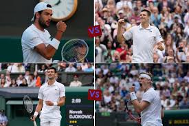 Novak djokovic vs matteo berrettini quarter final, us open 2021, atp / wta tour tennis 2021. Wimbledon 2021 Men S Semis Highlights It S Djokovic Vs Berrettini In Final