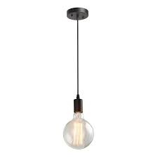 Lnc 1 Light Black Industrial Pendant Light Kit A02972 The Home Depot Industrial Pendant Lights Black Industrial Pendant Light Pendant Light Kit
