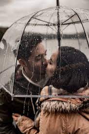 Rainy Couple Photography Umbrella Photography Couple Photoshoot Ideas Creative Clear Umbrella Photography