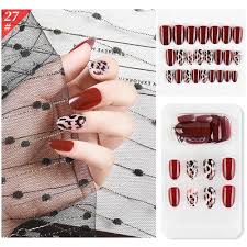 5 Sets Wear Nail Art Christmas Ballet Fake Nails Finished Product Removable  Wear Nail(F741-27)