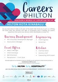 Doubletree by hilton melaka hotel is perfectly situated opposite skydeck at hatten city melaka. Want To Grow Your Career We Are Hilton Kota Kinabalu Facebook