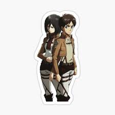 It might be a funny scene, movie quote, animation, meme or a mashup of multiple. Eren And Mikasa Stickers Redbubble
