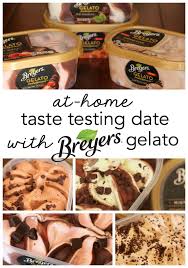 Breyers chocolate truffle is made with fresh cream, cocoa and rich dark chocolatey truffle pieces with a creamy center. At Home Taste Testing Date With Breyers Gelato Indulgences