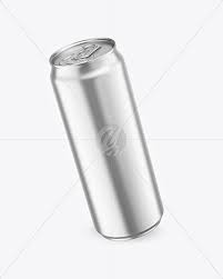 Download 500ml Matte Metallic Drink Can With Condensation Mockup In Can Mockups On Yellow Images Object Mockups