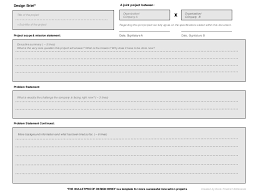 More images for photography creative brief sample » The Bulletproof Design Brief A Template For More Successful Innovat