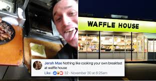 Drunk man cooks own food at Waffle House because staff was asleep