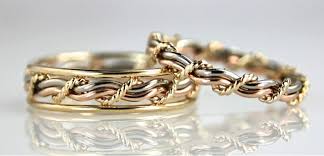 Cord Of Three Wedding Rings Wedding Bands Made By Artist Todd Alan Christian Wedding Rings Diamond Engagement Rings Vintage Wedding Ring Bands
