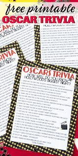 The player has 20 oscar nominated actors in its cast: Free Printable Oscar Trivia Game Play Party Plan