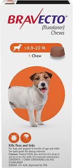 The bravecto chew starts to eradicate fleas within 2 hours and ticks within 12 hours. Bravecto Chews For Dogs 9 9 22 Lbs Orange Box Free Shipping Chewy