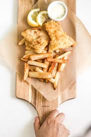 Healthy Fish And Chips With Homemade Tartar Sauce Recipe Homemade Tartar Sauce Homemade Fish And Chips Fish And Chips
