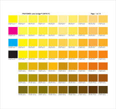 6 pantone color chart templates doc pdf free premium