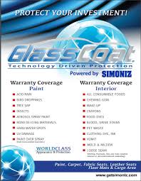Simoniz Glasscoat Dealer Performance Services
