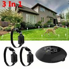 It allows your pet the freedom to run around the compound and enjoy the outdoors. 3 In 1 Wireless Electric Dog Pet Fence Containment System Transmitter Collar Waterproof 2 Dog System Walmart Com Walmart Com