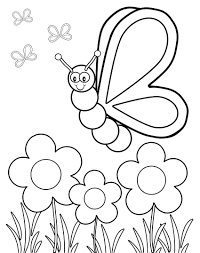 Butterfly Viewing Flowers Coloring Page Borboletas Para Colorir Impressao De Borboleta Paginas Para Colorir Para Adultos