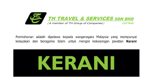 Anda haruslah menghantar resume lengkap semasa membuat permohonan jawatan tersebut bagi meningkatkan peluang untuk dipilih. Jawatan Kosong Kerani Di Th Travel Services Jobcari Com Jawatan Kosong Terkini