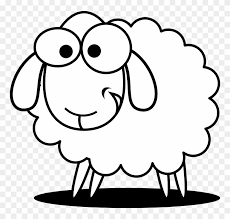 This is a perfect art project to challenge your kids to finish the background. Collection Of Cartoon Animals To Draw Sheep Black And White Free Transparent Png Clipart Images Download