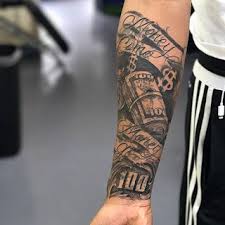 A full sleeve is an excellent option for those who want to paint an entire masterpiece on their arms. Best Money Tattoos Ideas For Man S Money Tattoo Hand Tattoos For Guys Cool Forearm Tattoos