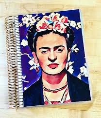 Friday Kahlo Inspired Cover Set 4 use with Erin Condren A5 Coil Spiral  Planner