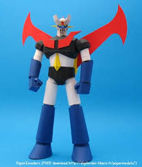 Papermau Mazinger Z The Super Robot Paper Model By Paper Invaders Paper Models Paper Crafts Diy Paper Crafts