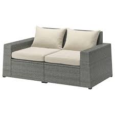 Solleron 2 Zits Modulaire Bank Buiten Bruin Hallo Beige Ikea Ikea Kussens Bank Buiten