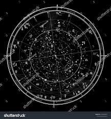 Astrological Celestial Map Of Northern Hemisphere Horoscope On January 1 2019 00 00 Gmt Detailed Outline Ch Celestial Map Constellation Map Constellations