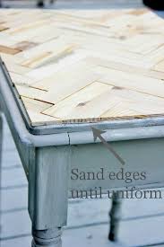 Paint Stick Table Top Thistlewood Farm Diy Table Top Diy Kitchen Table Kitchen Table Makeover