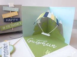 Kreativ Blog By Claudi Explosionsbox Fur Einen Gutschein Zum Paragliding Gutschein Basteln Fallschirmsprung 3d Karten Basteln Gutschein Basteln