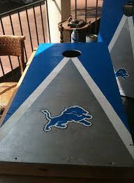 Detroit Lions Board Cornhole Designs Cornhole Lions