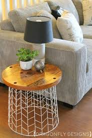 Easy Diy Accent Table Tutorial For Your Living Room Decor Diy Living Room Decor Diy Side Table Diy End Tables
