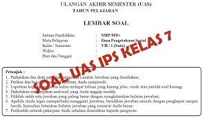 Jawaban soal ips kelas 7. Soal Uas Kisi Kisi Dan Kunci Jawaban Ips Smp Kelas 7 Semester Ganjil Kurikulum 2006 Mgmp Ips Indramayu