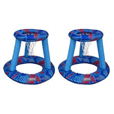 Maybe you would like to learn more about one of these? Swimways Coop Inflatable Floating Water Pool Basketball Hoop Game W Spring Loaded Storage Bag And Basketball Included Blue 2 Pack Target