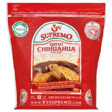V V Supremo Queso Chihuahua Rallado Mexican Style Shredded Melting Cheese 2lbs Mexican Cuisine Melted Cheese Best Meatloaf