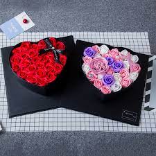 Cut it with scissors (free pattern) or with your cutting machine (free svg/dxf files). Preserved Flowers Dry Immortal Rose Gifts Box Diy Gift Heart Box Valentine S Day Christmas Wedding Decoration Artificial Flowers Party Favors Aliexpress
