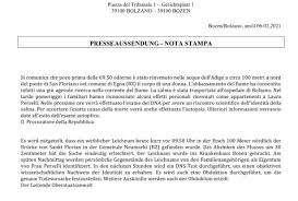 «chi l'ha visto?», mercoledì 20 gennaio alle 21.20 su rai3, torna a bolzano per le novità sulla vicenda di peter e laura, marito e moglie scomparsi nel nulla. Leiche Von Laura Perselli Geborgen Die Neue Sudtiroler Tageszeitung
