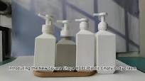 New Square Shape HDPE Plastic 280ml 400ml 500ml 600ml Empty Body Cream  Washing Bottles 200ml 1000ml Lotion Shampoo Bottle