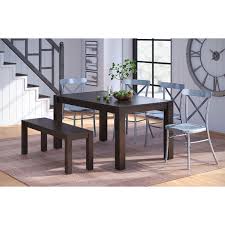 Better Homes And Gardens Collin Wood And Metal Dining Table Walmart Com Metal Dining Table Farmhouse Dining Farmhouse Dining Table