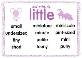 Synonyms For Little Writing Words English Words English Vocab