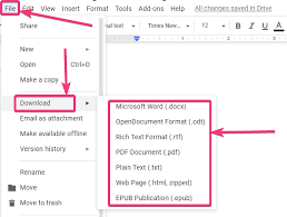 Google docs can be saved in one of seven different formats including lesser used format like.epub used for ebooks. How To Download Google Docs Files In Pdf Docx Or Common Formats