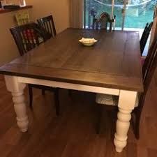 Finished My Farm Table Osborne Wood Husky Dining Table Legs Tea And Steel Wool Vinegar Stain Polycrylic Finish Dining Table Legs Farm Table Farmhouse Table