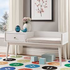 Chelsea Lane Ethan Entryway Bench With Attached Storage End Table White Walmart Com In 2020 End Tables With Storage End Tables Bench