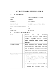 Contoh Outline Skripsi Contoh Soal Dan Materi Pelajaran 2